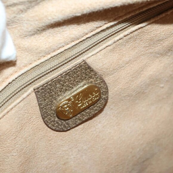 GUCCI GG Supreme Shoulder Bag PVC Leather 2way Beige Auth ki6104 - Picture 11 of 16